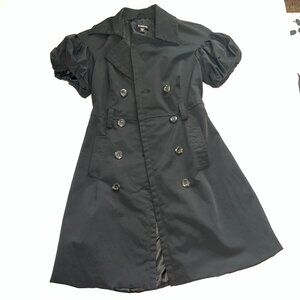 bebe Black Pea Coat S